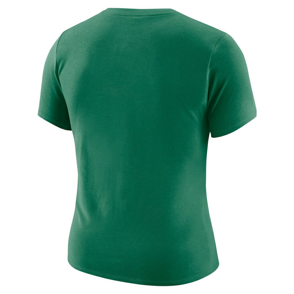 Boston Celtics Women's Courtside Modest Cropped Tri-Blend T-Shirt On Sale