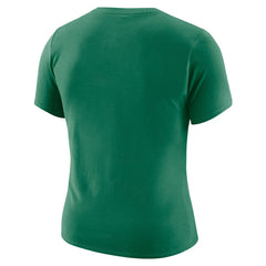 Boston Celtics Women's Courtside Modest Cropped Tri-Blend T-Shirt On Sale