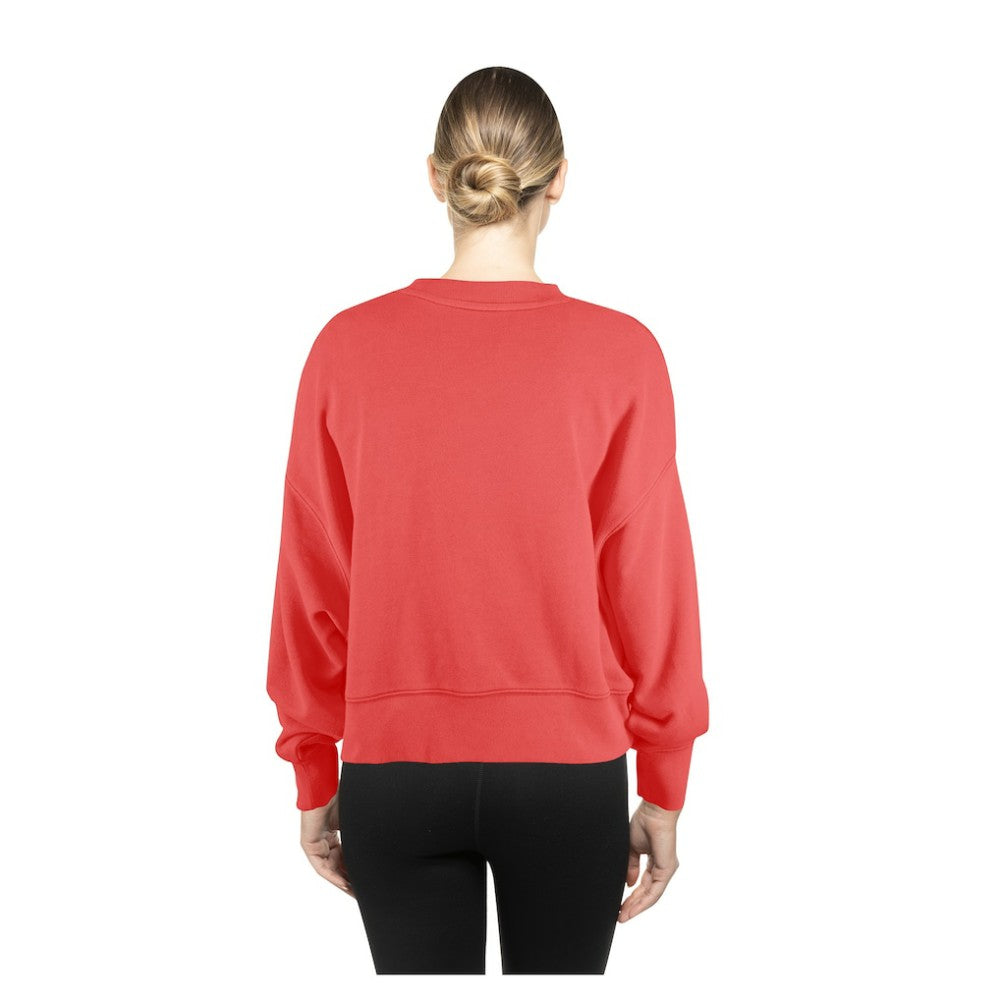 St. Louis Cardinals New Era Women's Boxy Mineral Wash Dolmen Sleeve Cropped Sweatshirt | MLB Discount