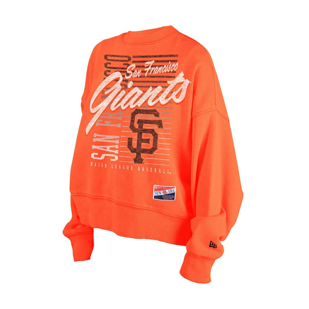 San Francisco Giants New Era Women's Boxy Mineral Wash Dolmen Sleeve Cropped Sweatshirt | MLB Shop