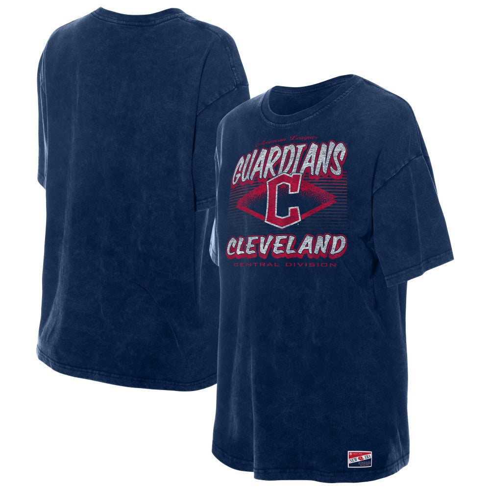 Cleveland Guardians New Era Women's Mineral Wash Oversized T-Shirt | MLB Shop