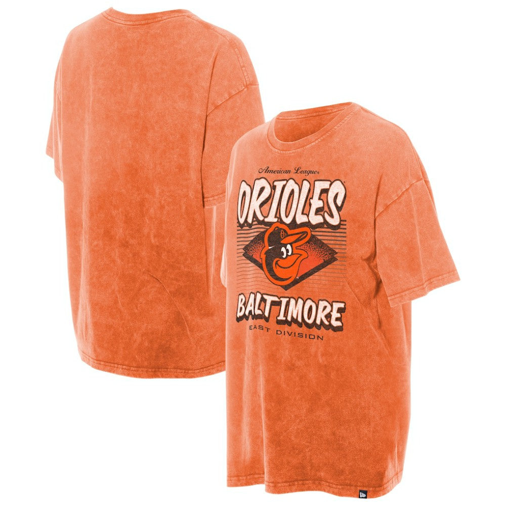 Baltimore Orioles New Era Women's Mineral Wash Oversized T-Shirt | MLB Outlet
