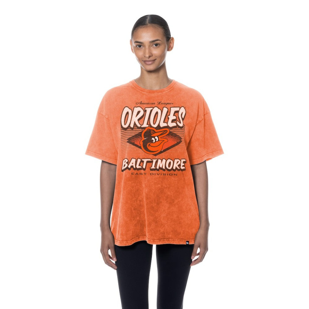 Baltimore Orioles New Era Women's Mineral Wash Oversized T-Shirt | MLB Outlet