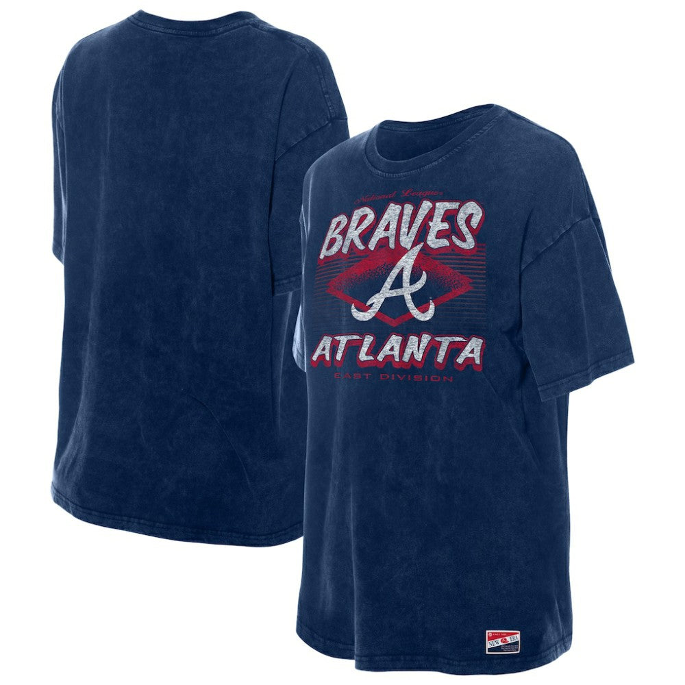 Atlanta Braves New Era Women's Mineral Wash Oversized T-Shirt | MLB Outlet