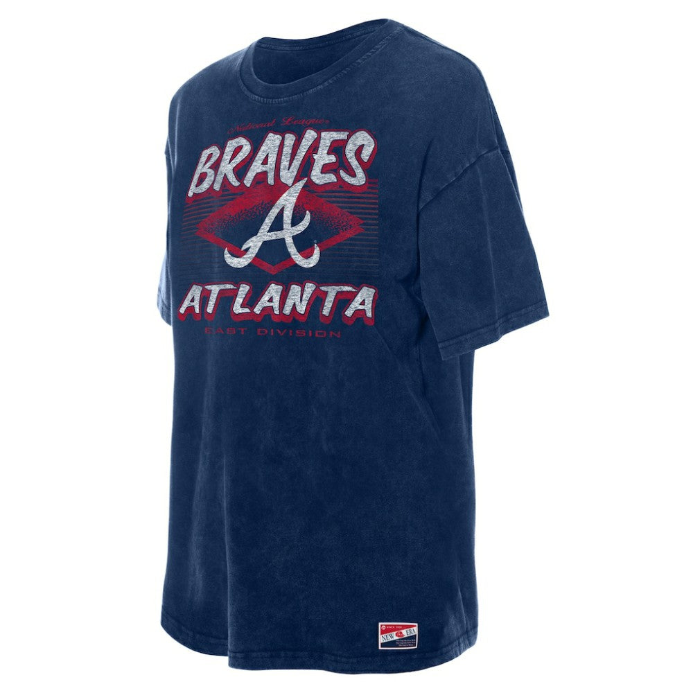 Atlanta Braves New Era Women's Mineral Wash Oversized T-Shirt | MLB Outlet