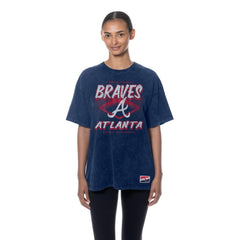 Atlanta Braves New Era Women's Mineral Wash Oversized T-Shirt | MLB Outlet