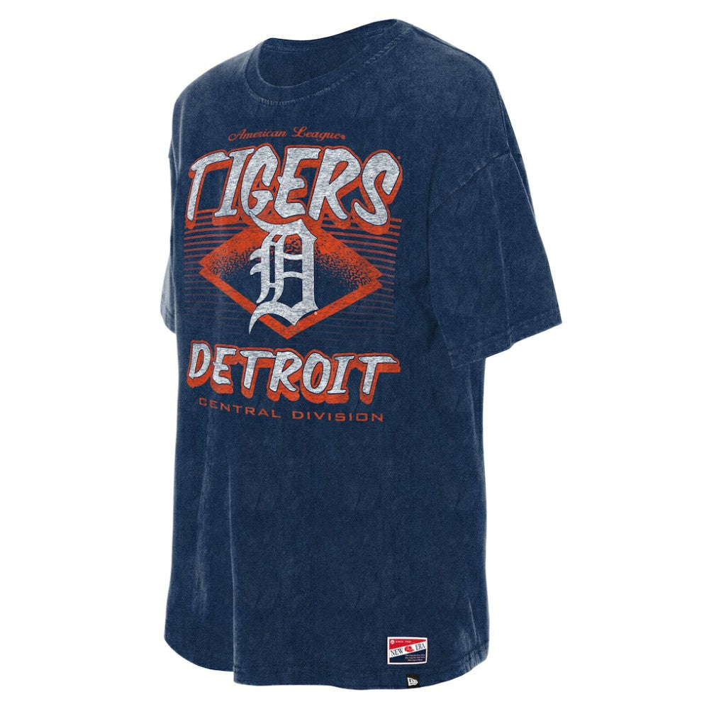 Detroit Tigers New Era Women's Mineral Wash Oversized T-Shirt | MLB Discount