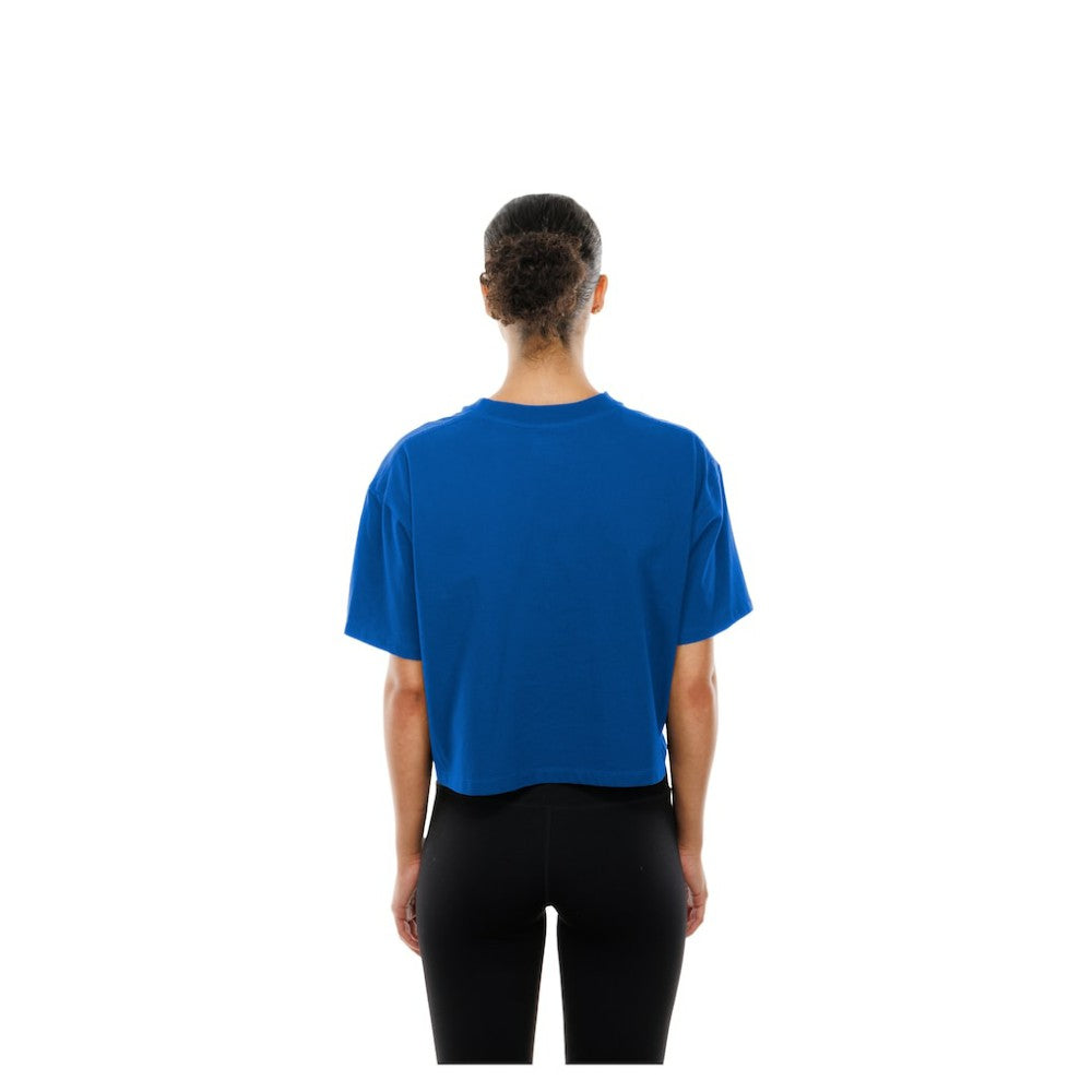 Chicago Cubs New Era Women's Boxy Foil Logo T-Shirt | MLB On Sale