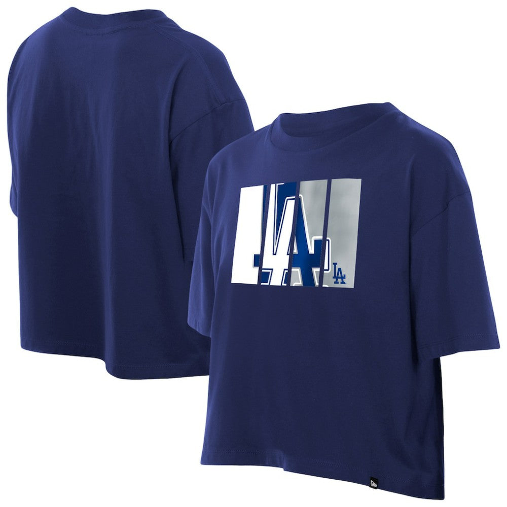Los Angeles Dodgers New Era Women's Boxy Foil Logo T-Shirt | MLB Sale