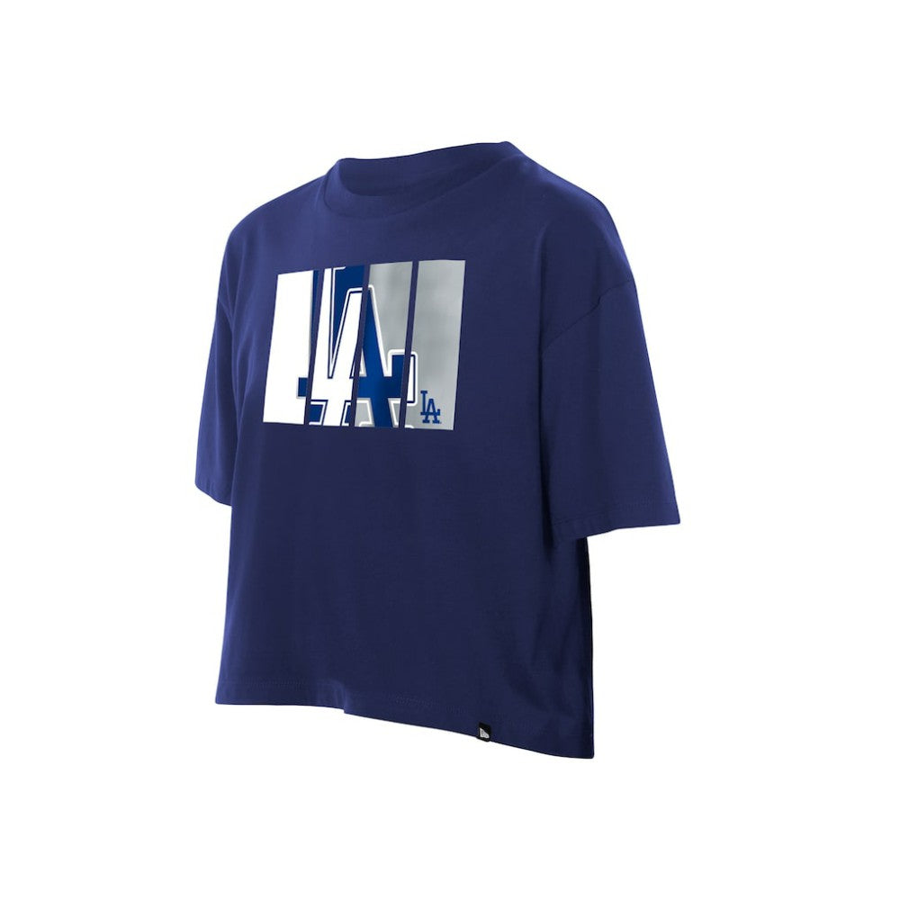 Los Angeles Dodgers New Era Women's Boxy Foil Logo T-Shirt | MLB Sale
