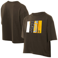 San Diego Padres New Era Women's Boxy Foil Logo T-Shirt | MLB Near me