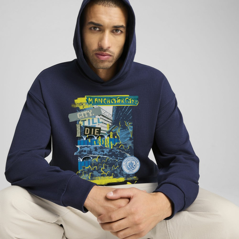 Manchester City ftblNRGY+ Pullover Hoodie Navy - Puma