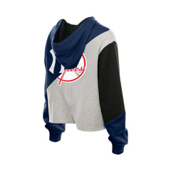 New York Yankees New Era Women's Upcycled Color Block Cropped Boxy Hoodie | MLB Online