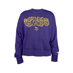 Minnesota Vikings New Era Girl's Flip Sequin Sweatshirt