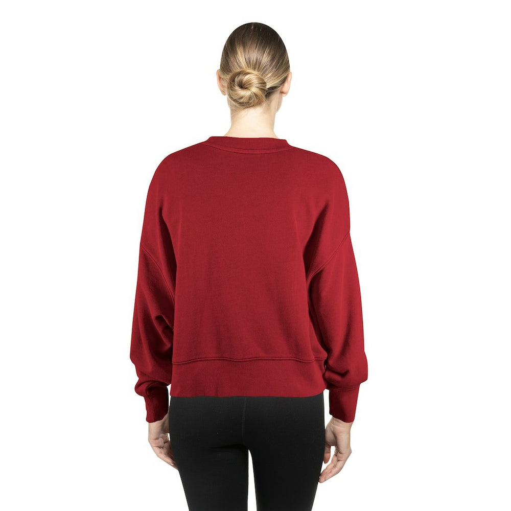 Washington Commanders New Era Women's Oversized Throwback Mineral Wash Crew Neck Sweatshirt