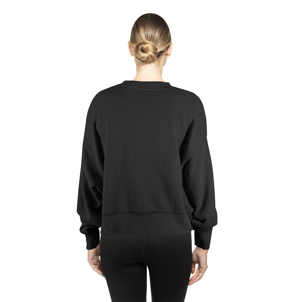 Baltimore Ravens New Era Women's Oversized Throwback Mineral Wash Crew Neck Sweatshirt
