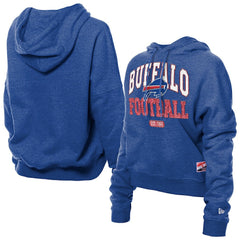 Buffalo Bills New Era Women's Throwback Boxy Hoodie Sweatshirt