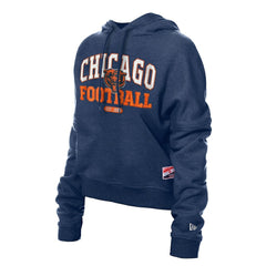 Chicago Bears New Era Women's Throwback Boxy Hoodie Sweatshirt