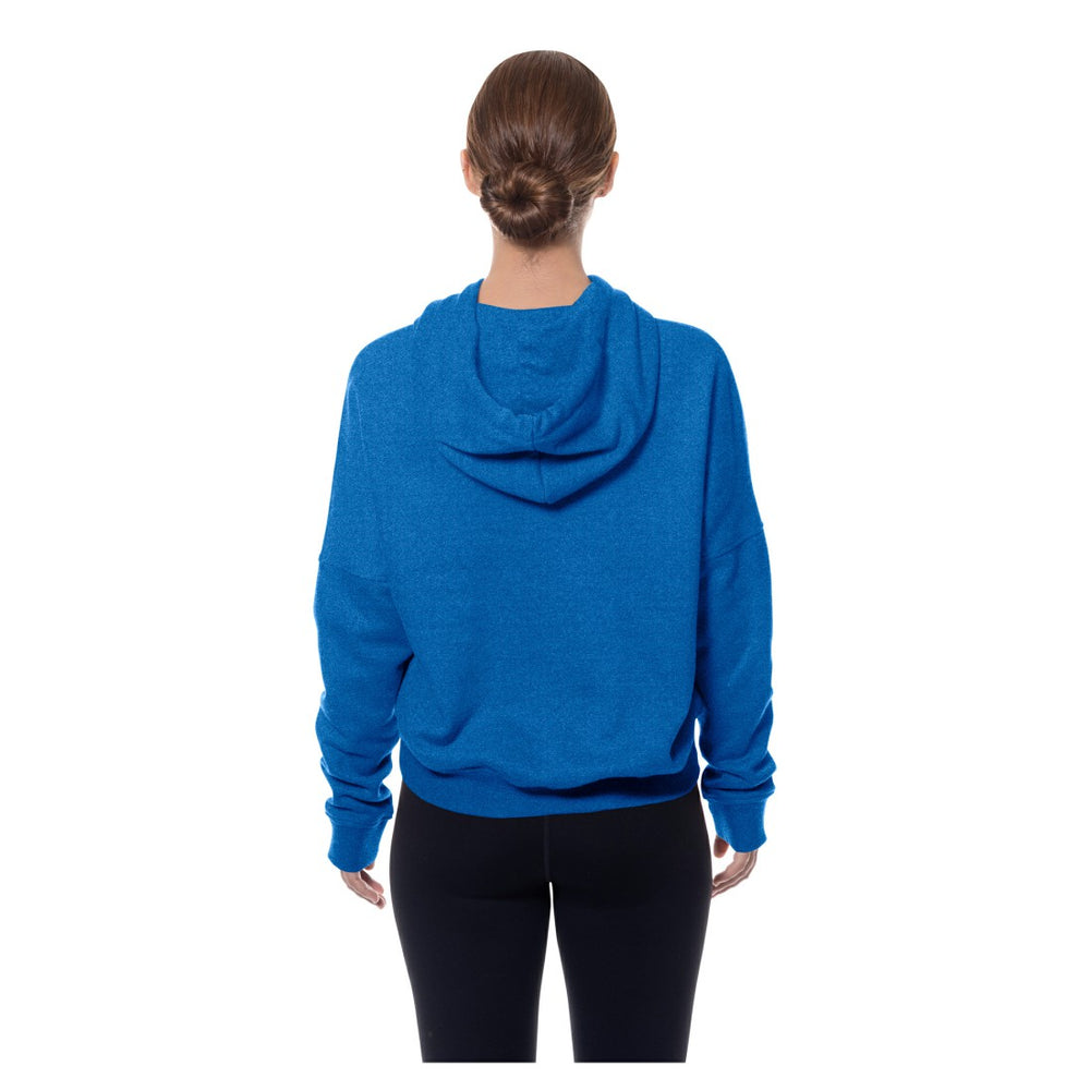 Detroit Lions New Era Women's Throwback Boxy Hoodie Sweatshirt