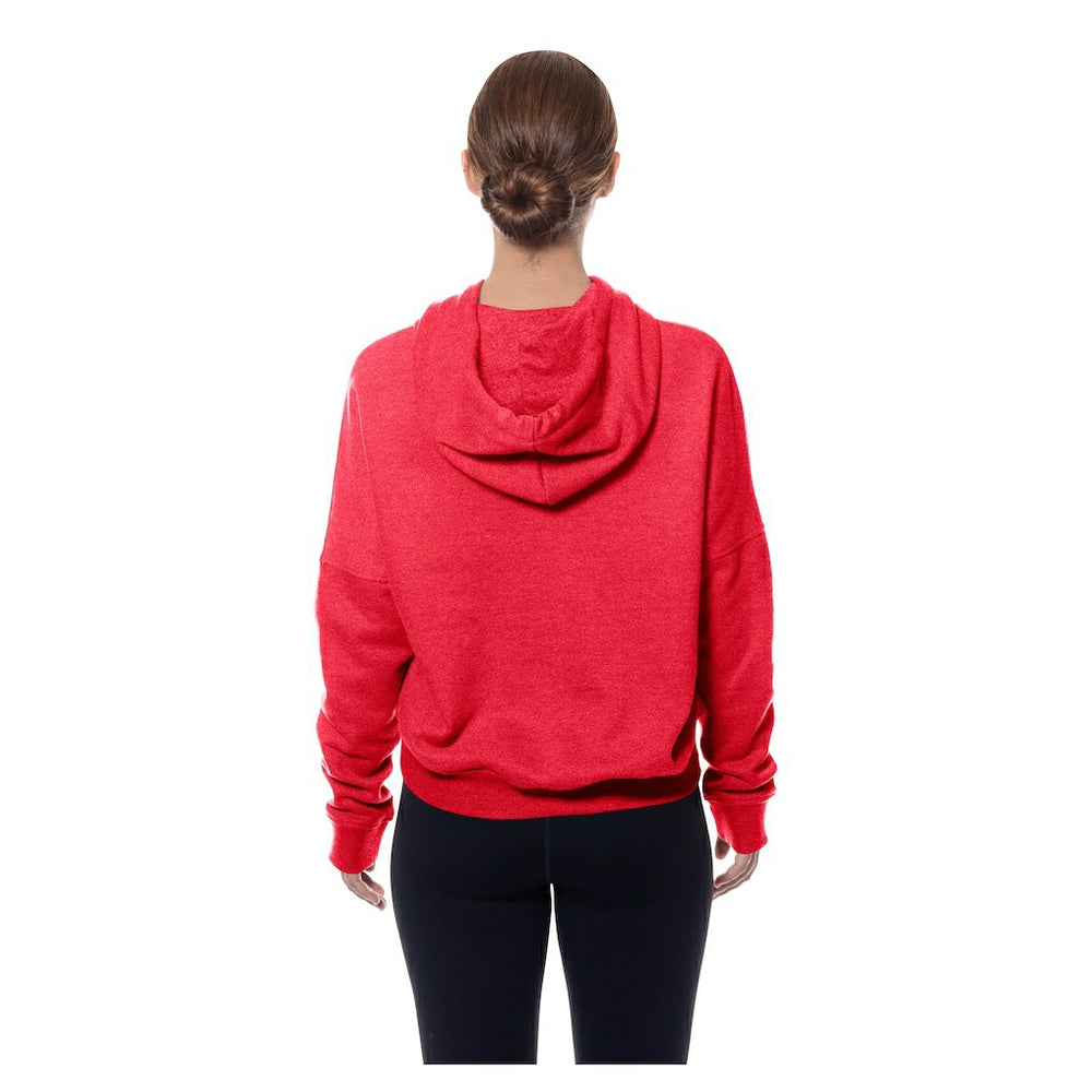 Kansas City Chiefs New Era Women's Throwback Boxy Hoodie Sweatshirt