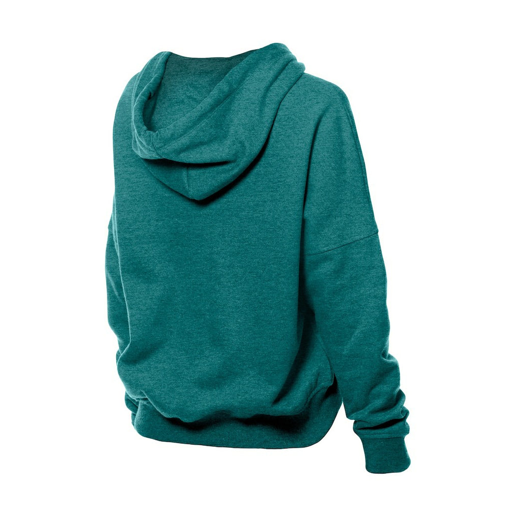 Miami Dolphins New Era Women's Throwback Boxy Hoodie Sweatshirt