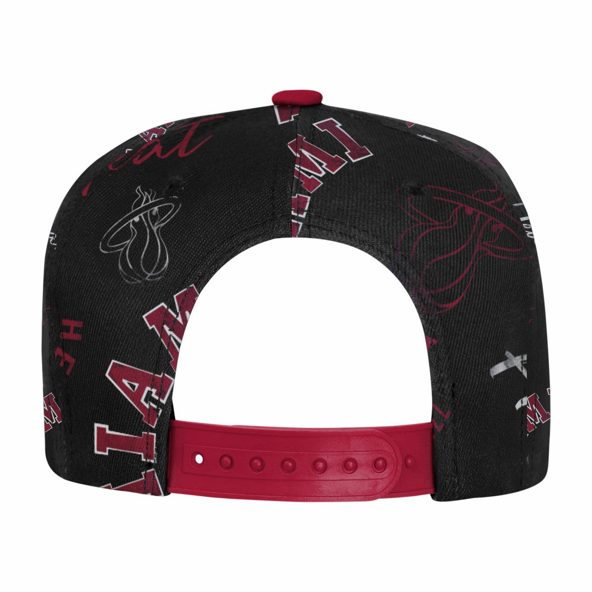 Miami Heat Outerstuff Youth Street Hooper Allover Print Snapback Hat On Sale