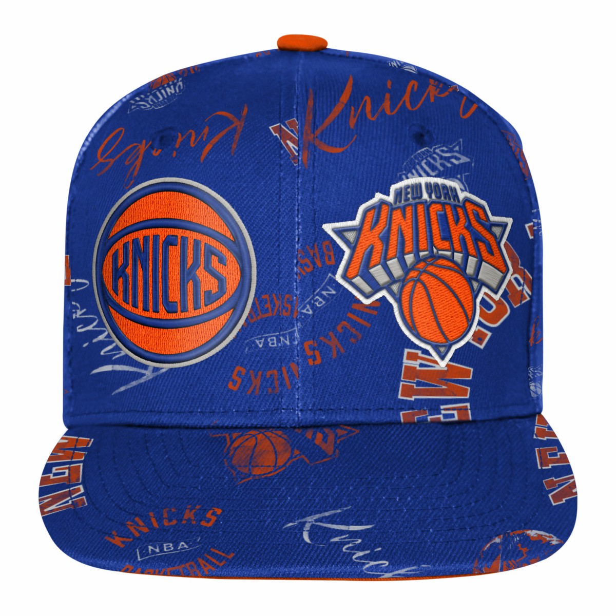 New York Knicks Outerstuff Youth Street Hooper Allover Print Snapback Hat Outlet