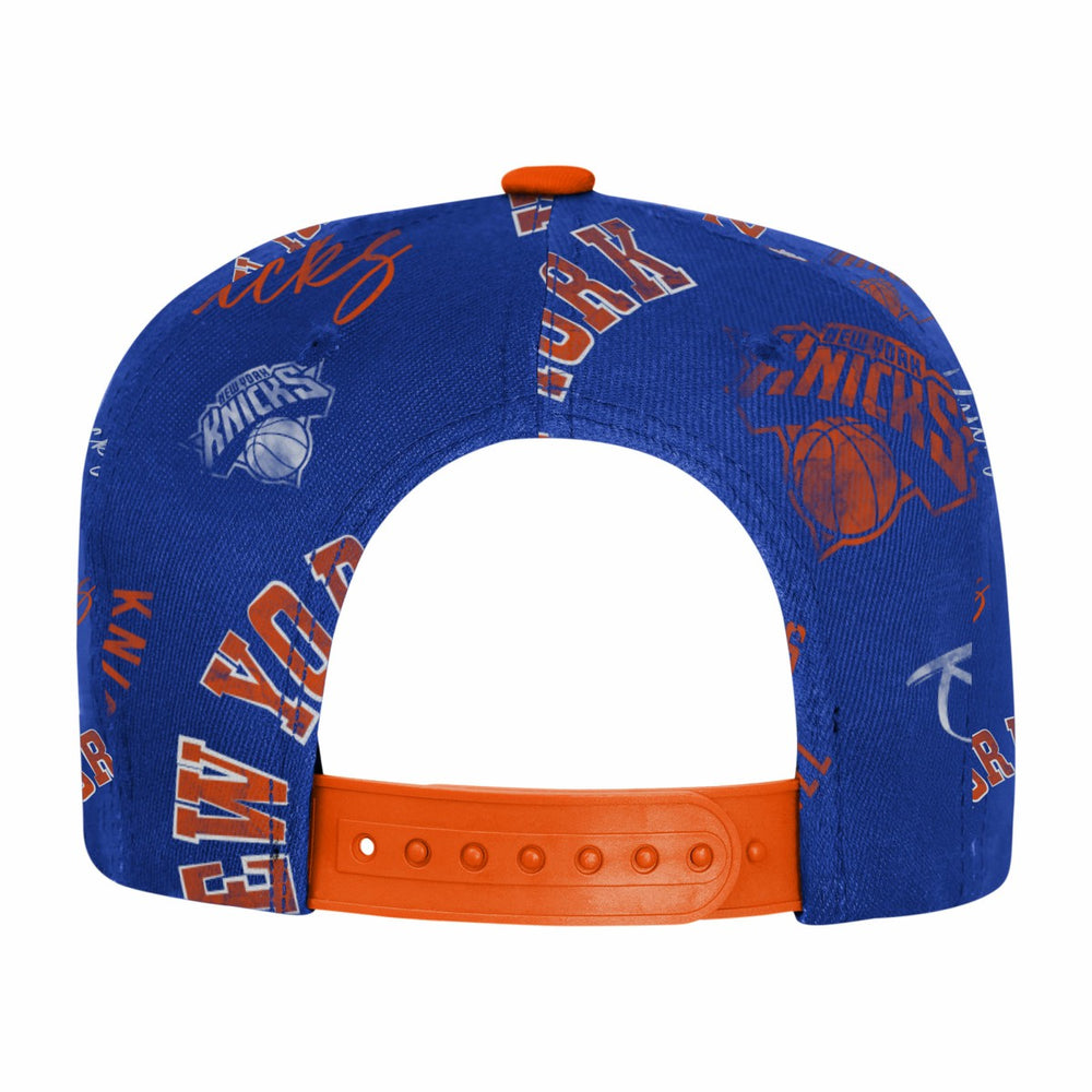 New York Knicks Outerstuff Youth Street Hooper Allover Print Snapback Hat Outlet