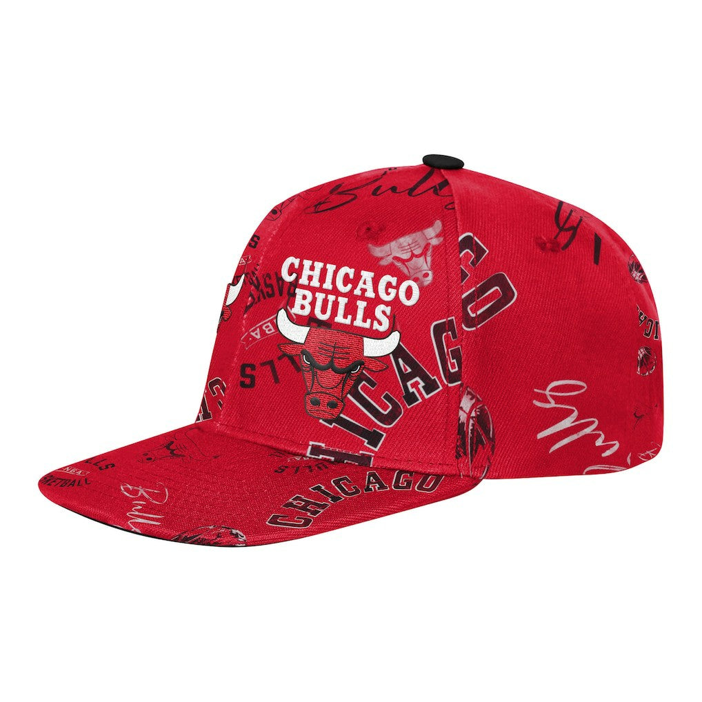 Chicago Bulls Outerstuff Youth Street Hooper Allover Print Snapback Hat On Sale