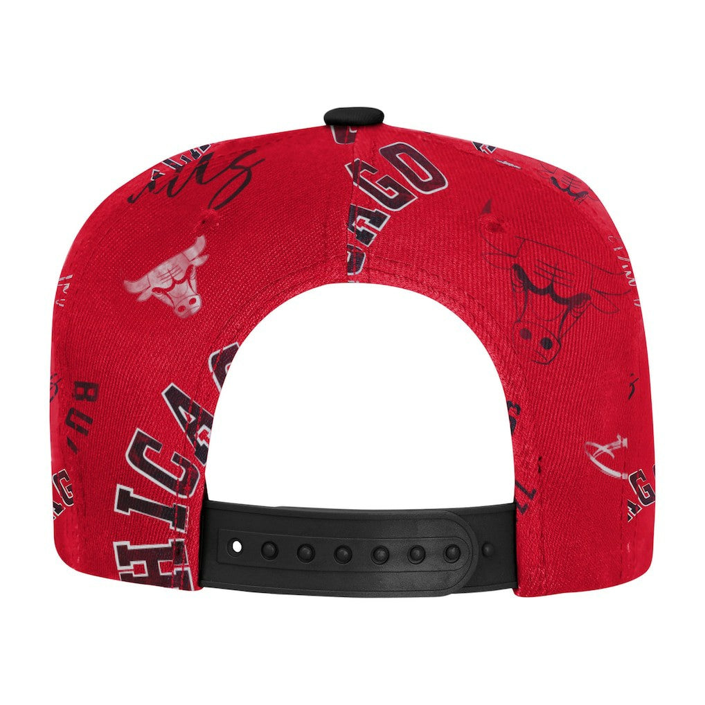Chicago Bulls Outerstuff Youth Street Hooper Allover Print Snapback Hat On Sale