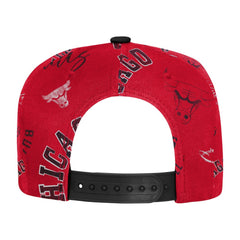 Chicago Bulls Outerstuff Youth Street Hooper Allover Print Snapback Hat On Sale