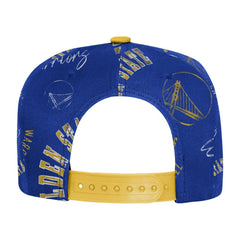 Golden State Warriors Outerstuff Youth Street Hooper Allover Print Snapback Hat sale Outlet