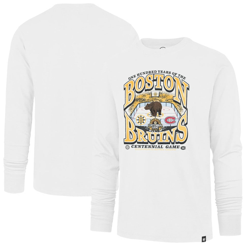 Boston Bruins '47 Centennial Game Long Sleeve T-Shirt On Sale
