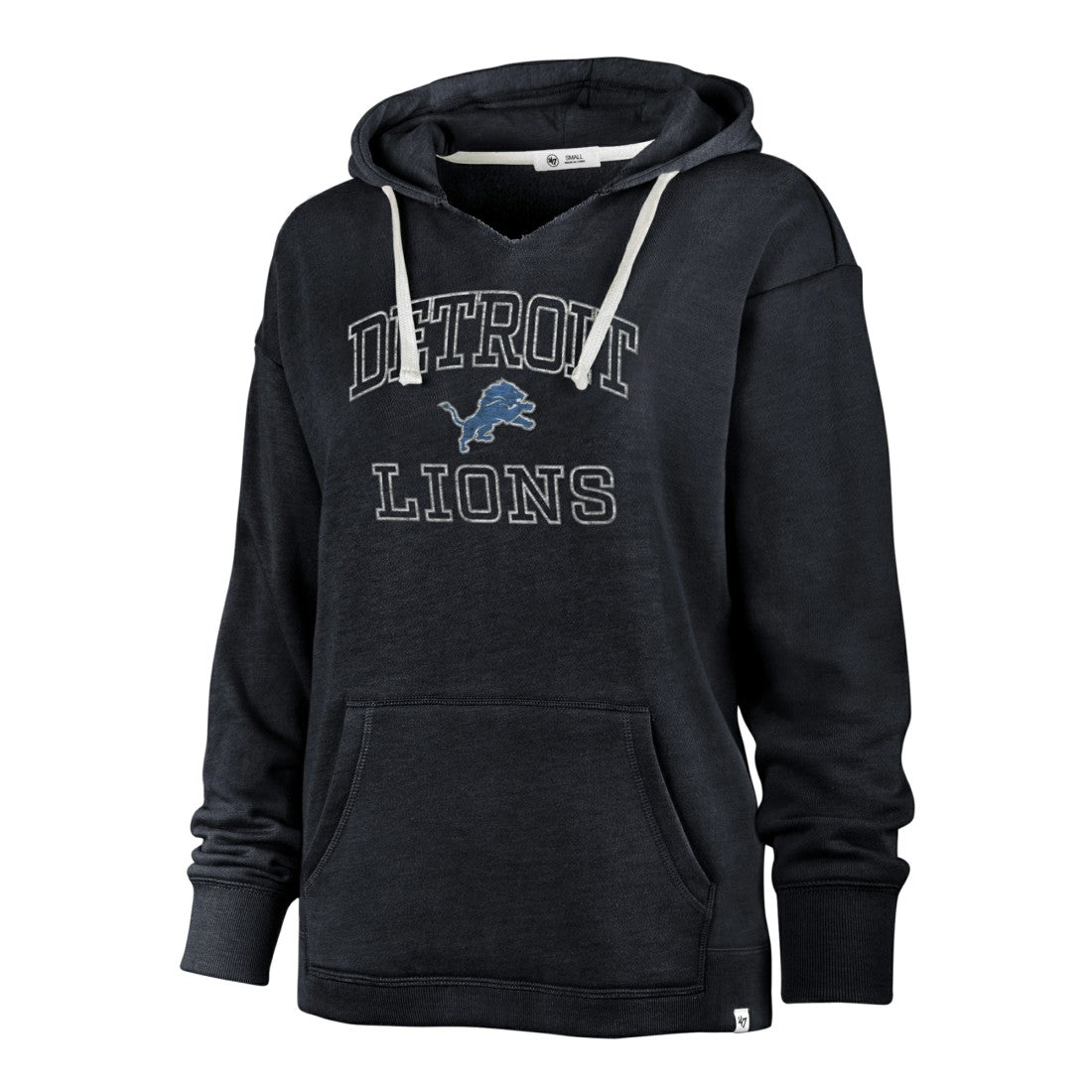 Detroit Lions 47 brand '47 Women's Plus Size Clarity Kennedy Pullover Hoodie