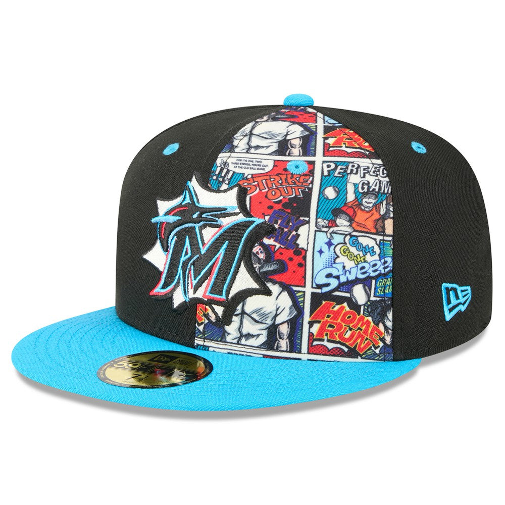 Miami Marlins New Era 2025 MLB Diamond Hero Edition 59FIFTY Fitted Hat | MLB On Sale