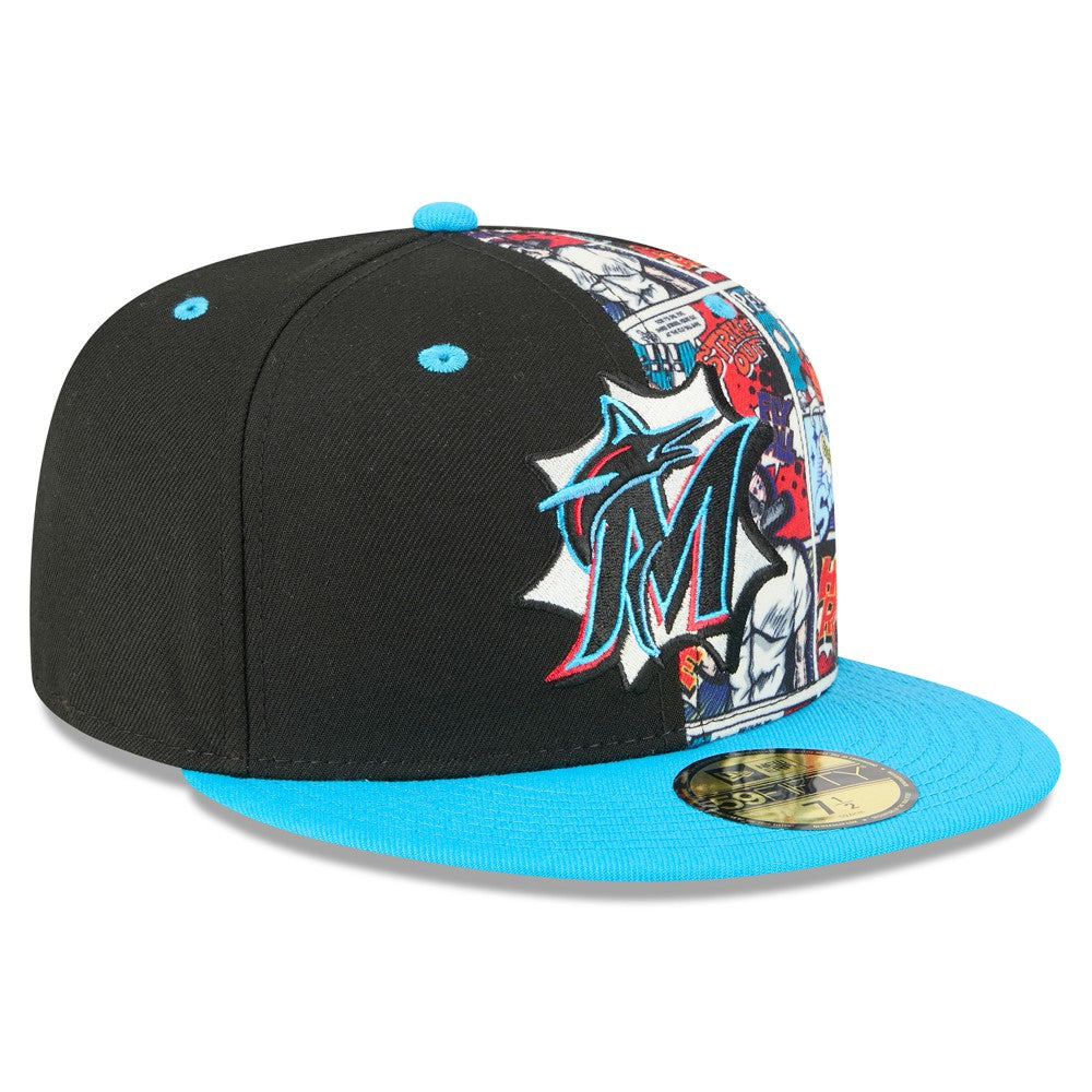 Miami Marlins New Era 2025 MLB Diamond Hero Edition 59FIFTY Fitted Hat | MLB On Sale