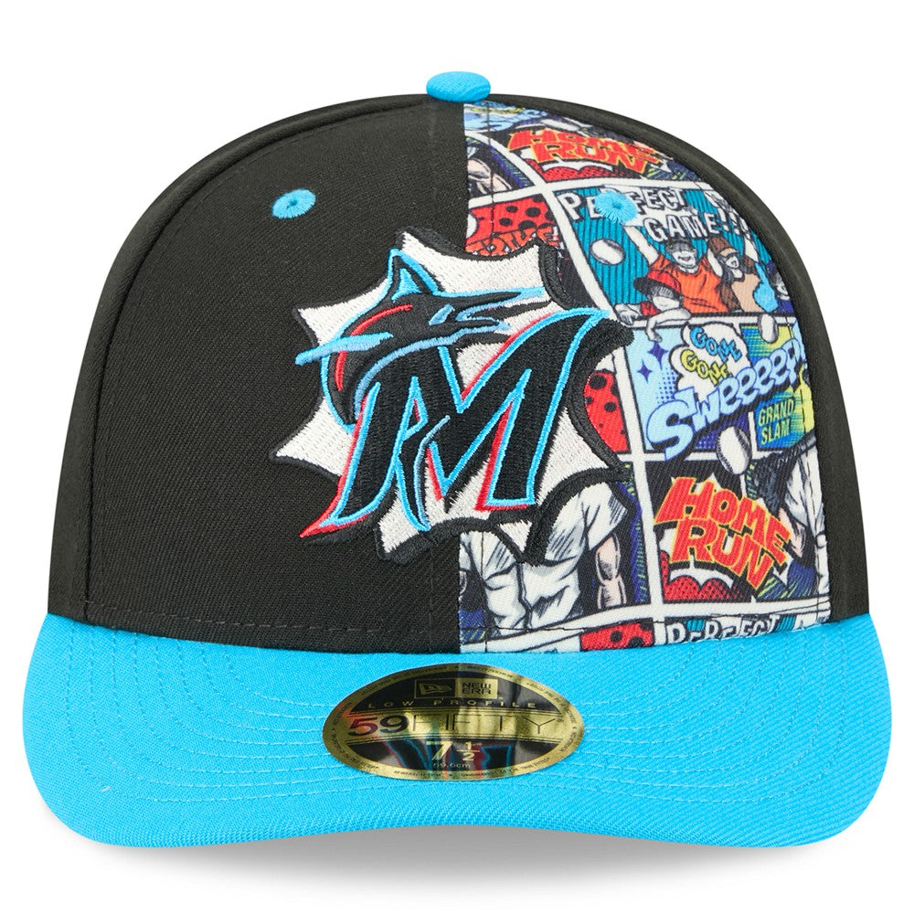 Miami Marlins New Era 2025 MLB Diamond Hero Edition Low Profile 59FIFTY Fitted Hat | MLB Discount