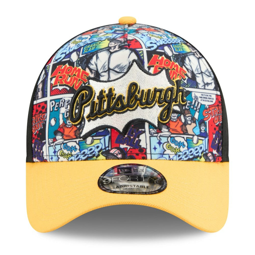 Pittsburgh Pirates New Era Youth 2025 MLB Diamond Hero Edition A-Frame 9FORTY Adjustable Hat | MLB Discount