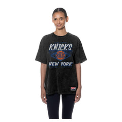 New York Knicks Women's Throwback Mineral Wash Oversized T-Shirt Online