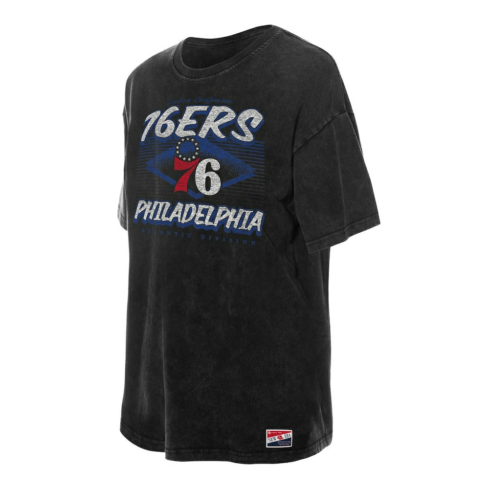 Philadelphia 76ers Women's Throwback Mineral Wash Oversized T-Shirt Online