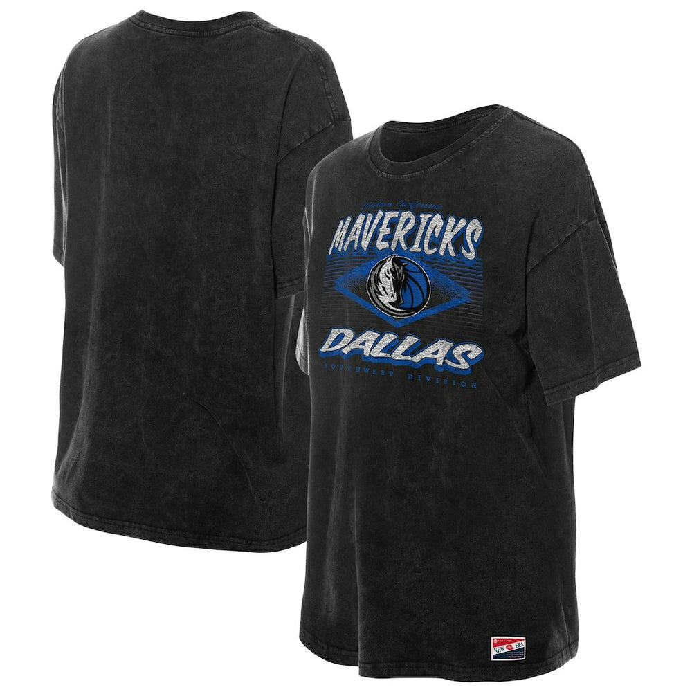 Dallas Mavericks Women's Throwback Mineral Wash Oversized T-Shirt sale Online