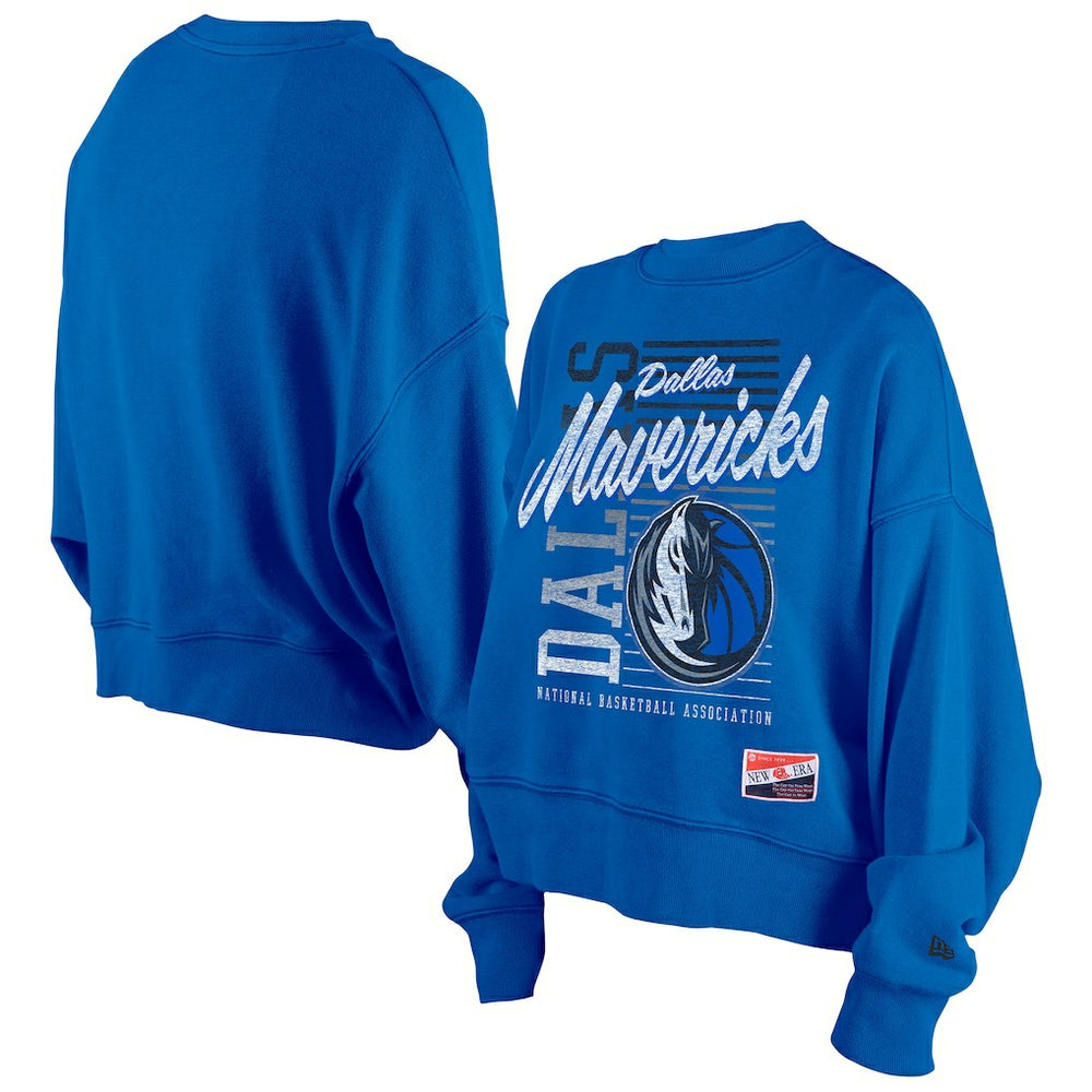 Dallas Mavericks Women's Boxy Throwback Mineral Wash Sweatshirt sale Outlet