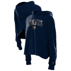 Minnesota Timberwolves Women's Glam Game Open Back Hoodie Discount