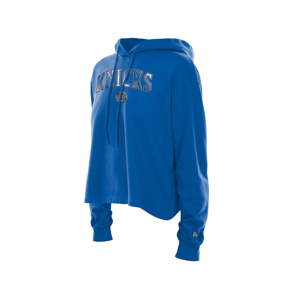 New York Knicks Women's Glam Game Open Back Hoodie Discount