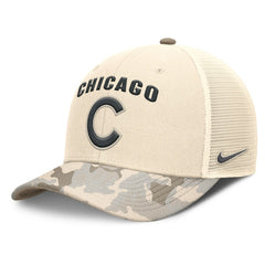 Chicago Cubs Nike Camo Natural Pack Rise Adjustable Trucker Hat | MLB Shop