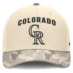 Colorado Rockies Nike Camo Natural Pack Rise Adjustable Trucker Hat | MLB US