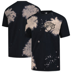 New York Knicks Injection Bleached Out Raw Edge Oversized T-Shirt Discount