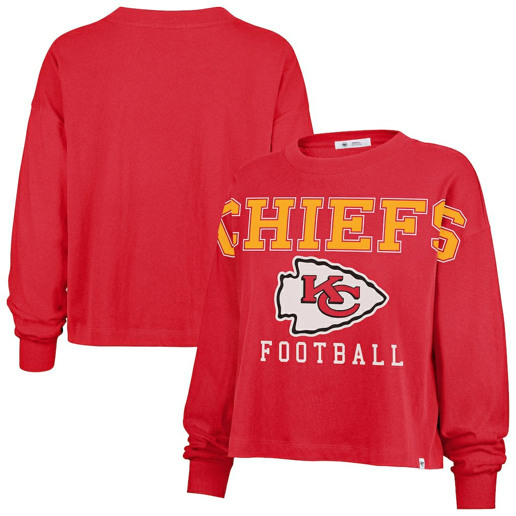 Kansas City Chiefs 47 brand '47 Women's Outreach City Oversized Long Sleeve T-Shirt