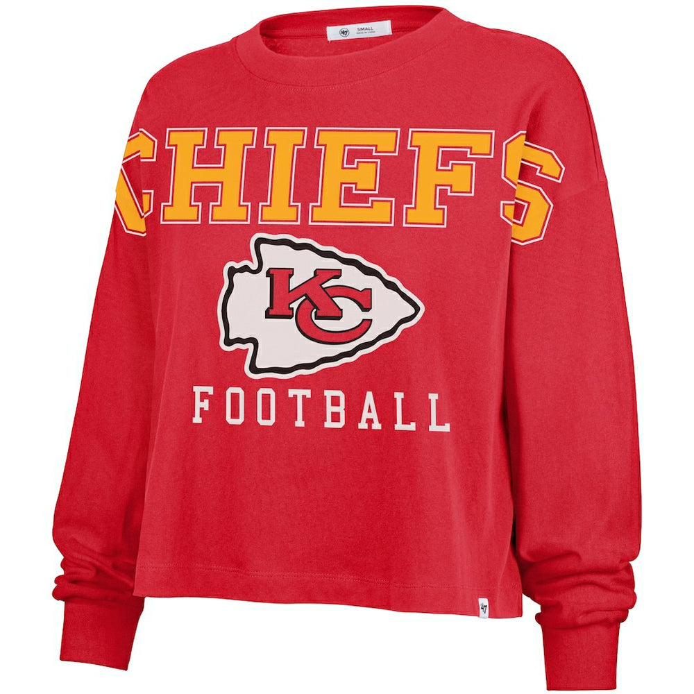 Kansas City Chiefs 47 brand '47 Women's Outreach City Oversized Long Sleeve T-Shirt