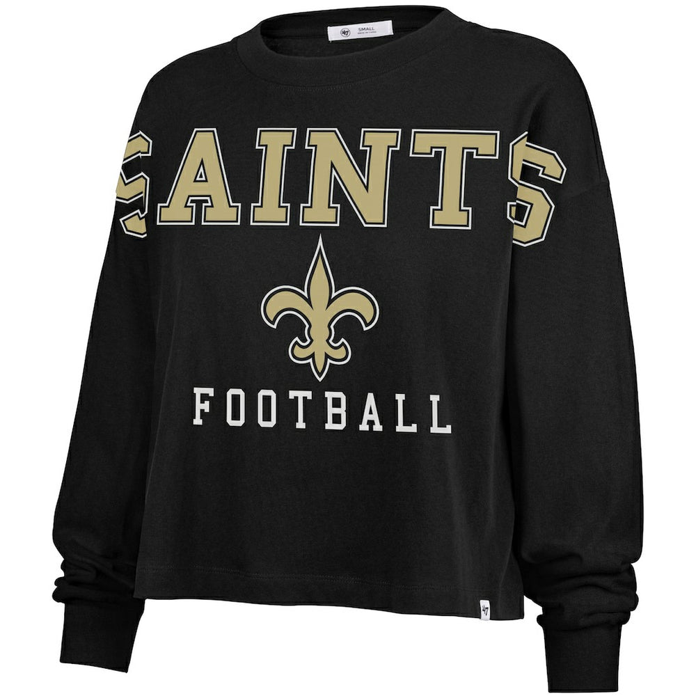 New Orleans Saints 47 brand '47 Women's Outreach City Oversized Long Sleeve T-Shirt